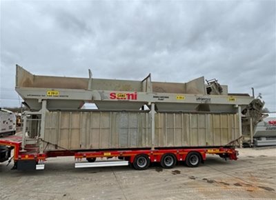 Used HYDROMIX / SAMI model T4-100 Dry Concrete Batching Plant (2015)