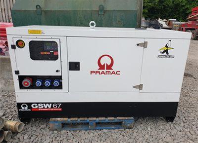 Ex-hire PRAMAC GSW67 67kVA Super Silent Generator (2020) 