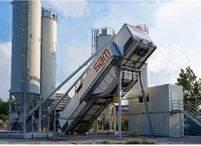1 off New HYDROMIX / SBM model EUROMIX® 3300 SPACE SM 84L Container-Mobile Wet Batching Plant (2022)
