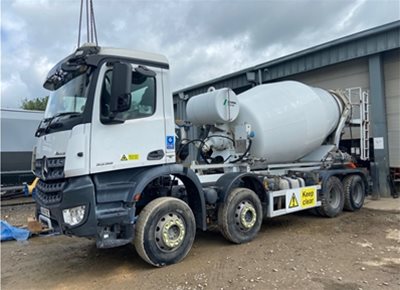 2 off Used MERCEDES / SCHWING-STETTER AM8FHCLL 8m3 Standard Transit Concrete Mixers (2016) 